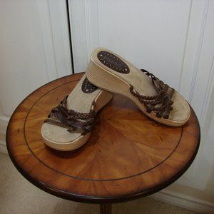 MUDD Y2K Braided Platform Sandals Size 8